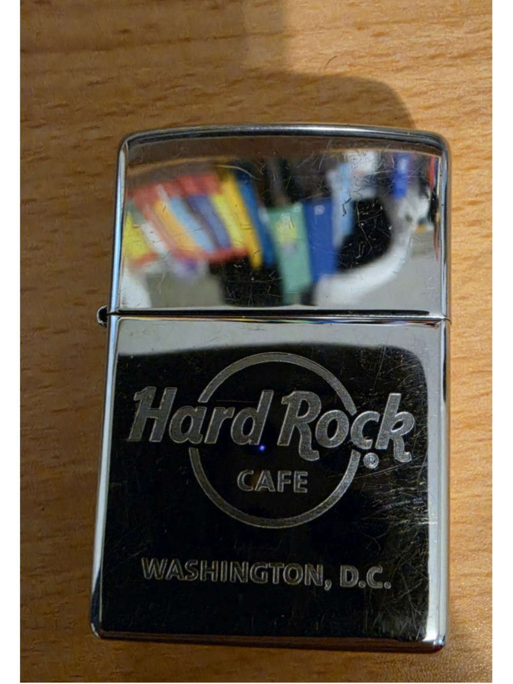 2013 Zippo Hard Rock Cafe Washington DC Chrome Lighter A 13 Original Insert